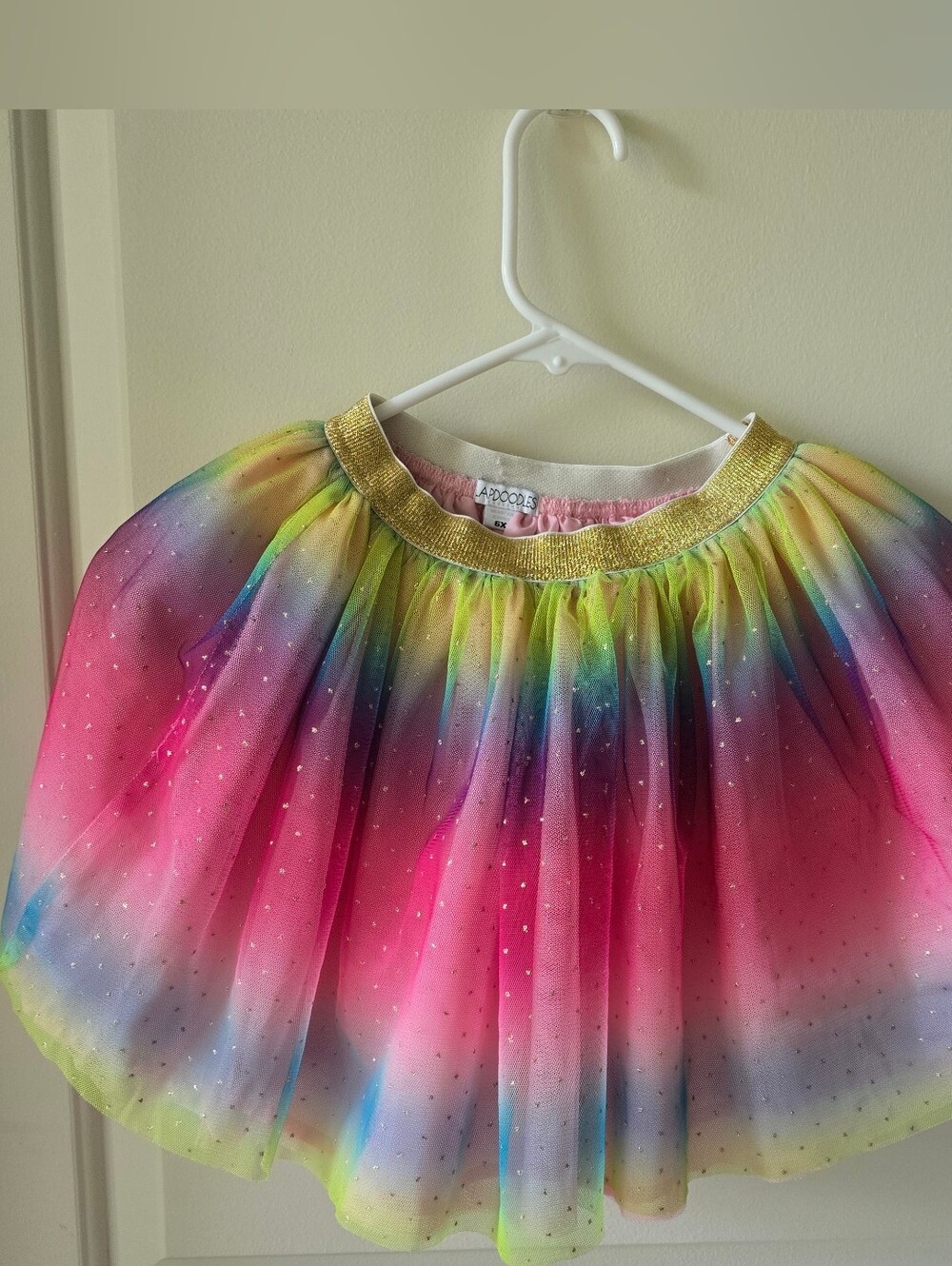 Flapdoodles Girls Rainbow/sparkly Tutu Size 6x